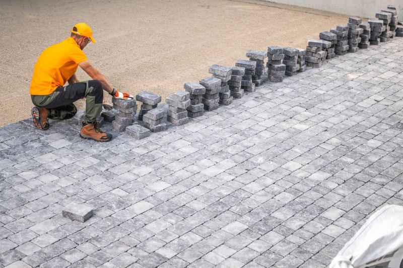 Modern concrete paver design
